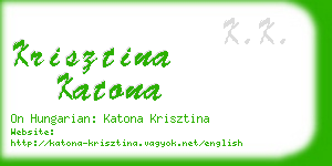 krisztina katona business card